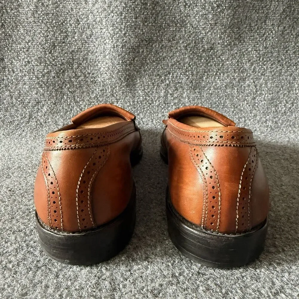 Allen Edmonds Bridgeton 5069 Brown Leather Tassel Loafers Slip-On 10.5 B USA
